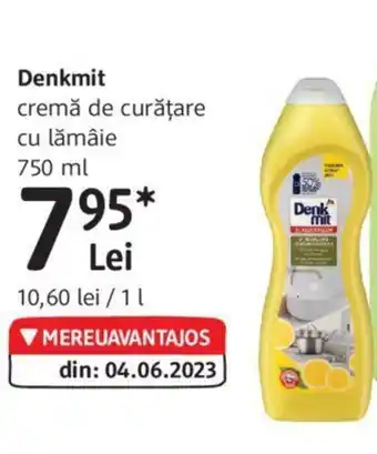 Denkmit cremă de curățare cu lămâie 750 ml