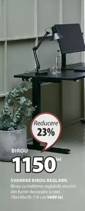 JYSK SVANEKE BIROU REGLABIL Ofertă