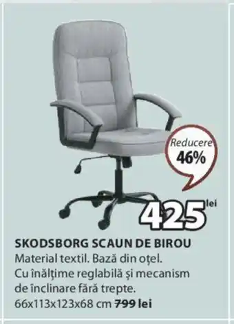 JYSK SKODSBORG SCAUN DE BIROU Ofertă