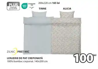 JYSK LENJERIE DE PAT CREPONATĂ Ofertă