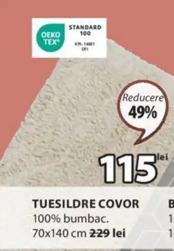 JYSK TUESILDRE COVOR Ofertă