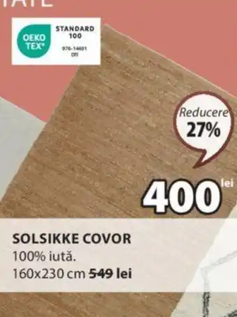 JYSK SOLSIKKE COVOR Ofertă