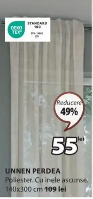 JYSK UNNEN PERDEA Ofertă