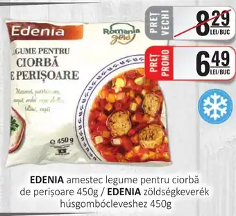 CBA EDENIA amestec legume pentru ciorbă de perișoare 450g / EDENIA zöldségkeverék húsgombócleveshez 450g Ofertă