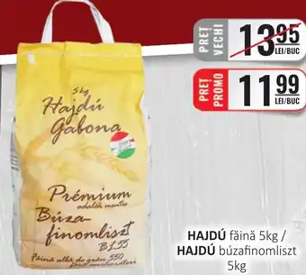 CBA HAJDÚ făină 5kg/ HAJDÚ búzafinomliszt 5kg Ofertă