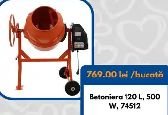 Betoniera 120 L, 500 W, 74512