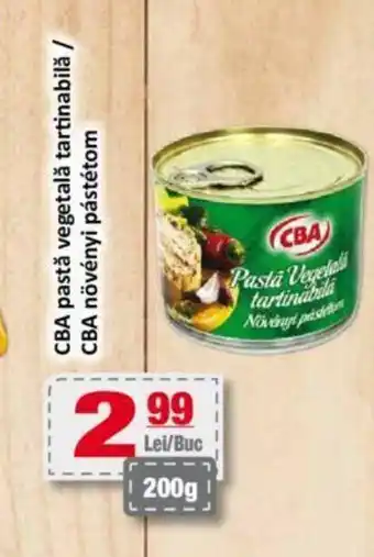 CBA pastă vegetală tartinabilă