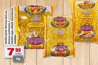 CBA HAJDÚ paste făinoase fără ou, diverse sortimente Ofertă