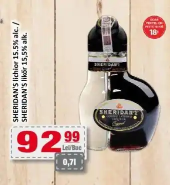 CBA SHERIDAN'S lichior 15.5% alc. Ofertă