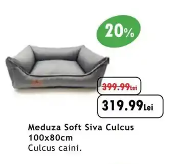 Animax Meduza Soft Siva Culcus 100x80cm Ofertă