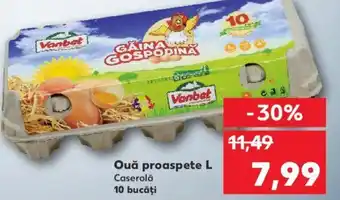 Kaufland Ouă proaspete L Caserolă 10 bucăţi Ofertă