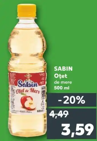 Kaufland SABIN Oțet de mere 500 ml Ofertă