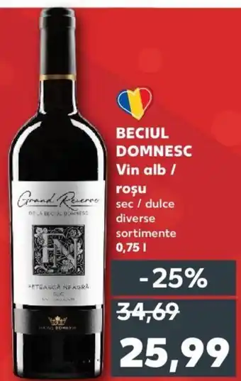 BECIUL DOMNESC Vin alb / rosu