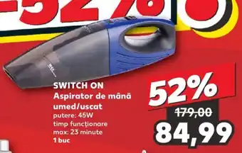 SWITCH ON Aspirator de mână umed/uscat