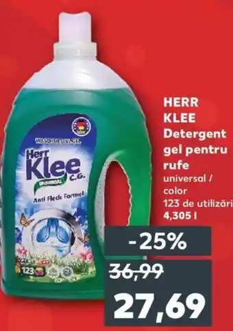 Kaufland HERR KLEE Detergent gel pentru rufe Ofertă