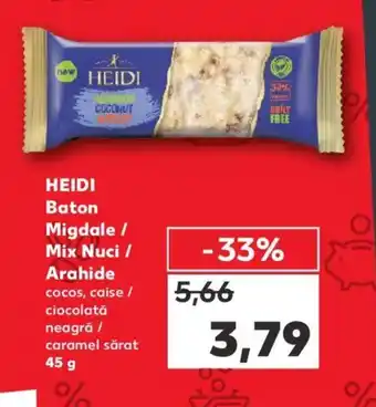 Kaufland HEIDI Baton Migdale / Mix Nuci / Arahide Ofertă