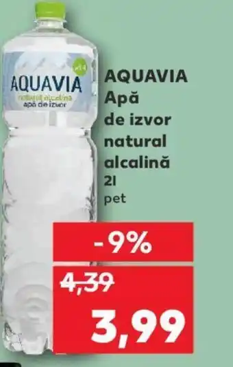 Kaufland AQUAVIA Apă de izvor natural alcalină 2L Ofertă