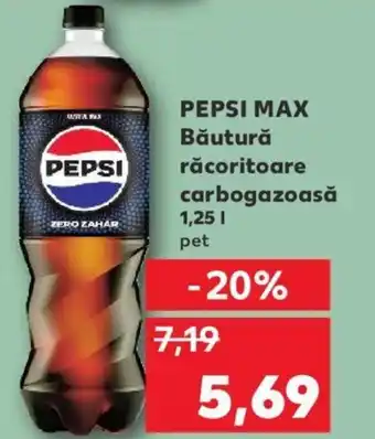 Kaufland PEPSI MAX Băutură răcoritoare carbogazoasă 1.25L Ofertă