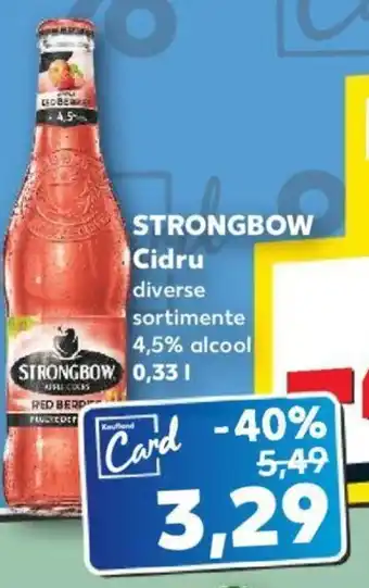 Kaufland STRONGBOW Cidru 0.33L Ofertă