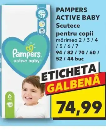 Kaufland PAMPERS ACTIVE BABY Scutece pentru copii Ofertă