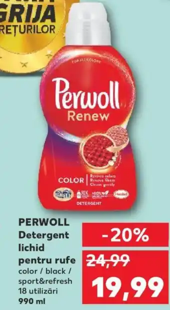 Kaufland PERWOLL Detergent lichid pentru rufe Ofertă