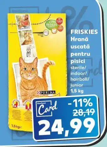 Kaufland FRISKIES Hrană uscată pentru pisici Ofertă