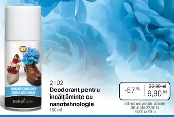 Deodorant pentru încălțăminte cu nanotehnologie