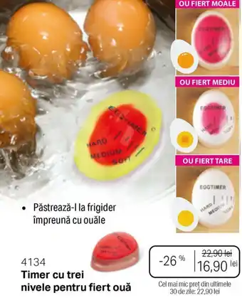 BetterStyle Timer cu trei nivele pentru fiert ouă Ofertă