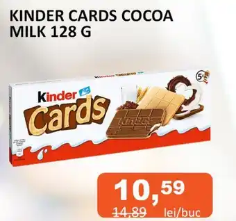 Unicarm KINDER CARDS COCOA MILK 128 G Ofertă