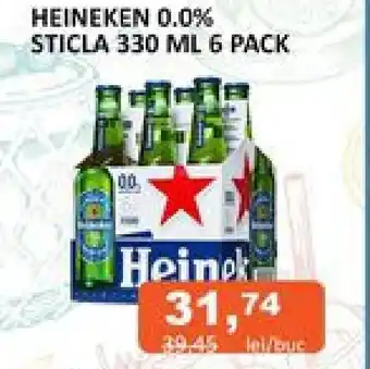 Unicarm HEINEKEN 0.0% STICLA 330 ML 6 PACK Ofertă