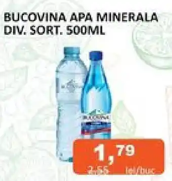 Unicarm BUCOVINA APA MINERALA DIV. SORT. 500ML Ofertă