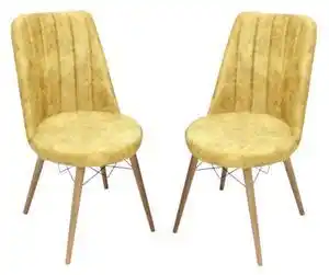 Favi Set 2 Scaune Apollo Galben Ofertă