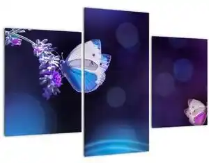 Favi Tablou - Flutute în lavandă (90x60 cm) Ofertă