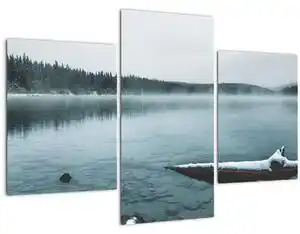 Favi Tablou - lacul nordic înghețat (90x60 cm) Ofertă