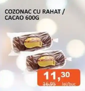Unicarm COZONAC CU RAHAT / CACAO 600G Ofertă