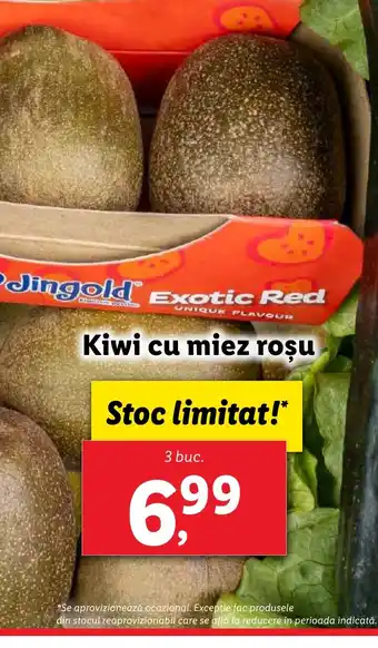 Kiwi cu miez roşu