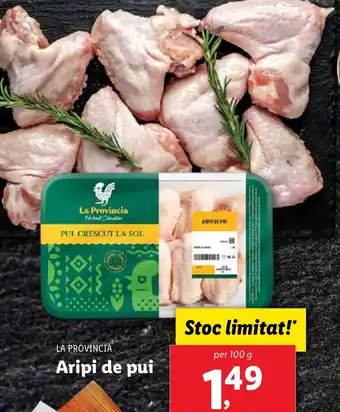 Lidl LA PROVINCIA Aripi de pui Ofertă