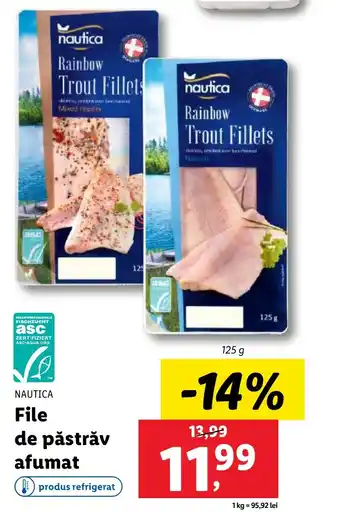 Lidl File de păstrăv afumat Ofertă