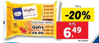 Lidl CONFISERIE FIRENZE Gofre cu ou Ofertă
