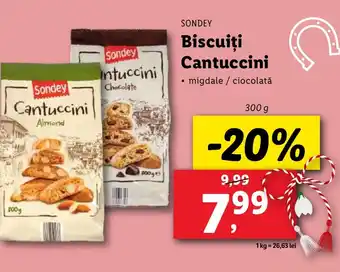 Lidl SONDEY Biscuiţi Cantuccini Ofertă
