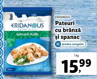 Lidl ERIDANOUS Pateuri cu brânză şi spanac Ofertă