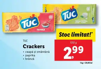 Lidl TUC Crackers Ofertă
