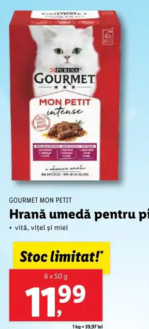Lidl GOURMET MON PETIT Hrană umedă pentru pisici Ofertă