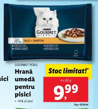Lidl GOURMET PERLE Hrană umedă pentru pisici Ofertă
