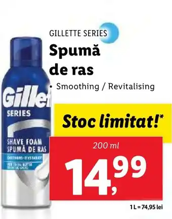 Lidl GILLETTE SERIES Spumă de ras Ofertă