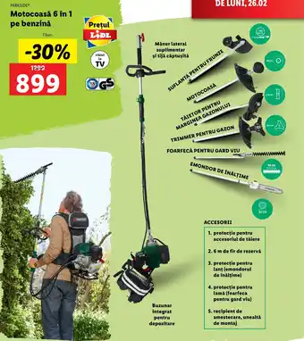 Motocoasă 6 în 1 pe benzină