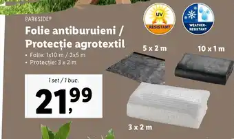 Lidl PARKSIDE Folie antiburuieni / Protecţie agrotextil Ofertă