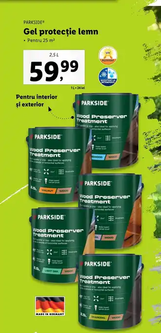 Lidl PARKSIDE Gel protecție lemn Ofertă