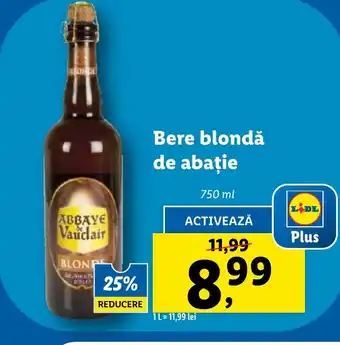 Lidl Bere blondă de abație Ofertă