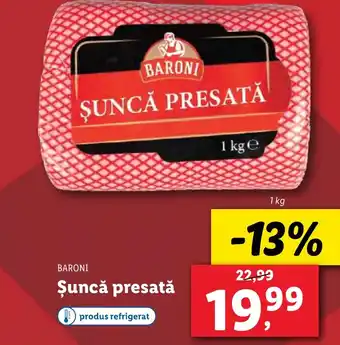 Lidl BARONI Şuncă presată Ofertă